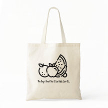Grappige Canvas tas voor dagelijkse boodschappen -