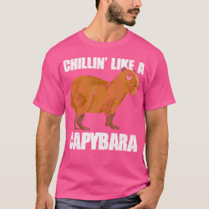 Grappige Capibara Wilde Dier Ontspannen Als Een Ca T-shirt