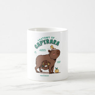 Grappige Capybara-anatomie Koffiemok