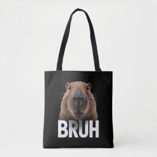Grappige Capybara Bruh Draagtas