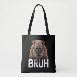 Grappige Capybara Bruh Draagtas
