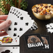 Grappige Capybara Bruh Pokerkaarten (Insitu)