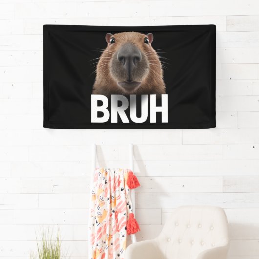 Grappige Capybara Bruh Spandoek (Insitu)
