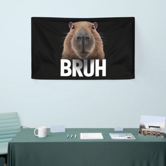 Grappige Capybara Bruh Spandoek (Beurs)