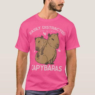 Grappige Capybara Carpincho gemakkelijk afgeleid d T-shirt