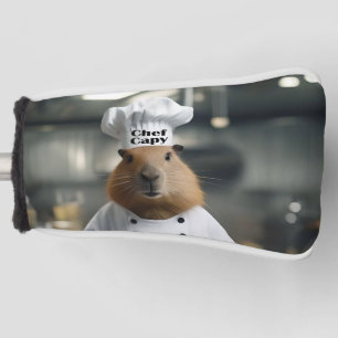 Grappige Capybara Chef, Golf Putter Hoesje, Golfheadcover
