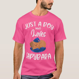 Grappige Capybara citeert gewoon een jongen die va T-shirt