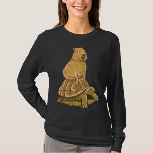 Grappige Capybara Dier Schildpad Schattige Capybar T-shirt