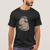 Grappige Capybara Gamer Videogames Capybara Knaagd T-shirt (Voorkant)