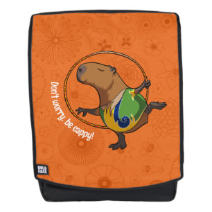 Grappige Capybara Geen zorgen, wees blij Cappy Car Rugtassen