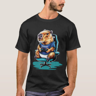 Grappige Capybara knaagdier & Video Games liefhebb T-shirt