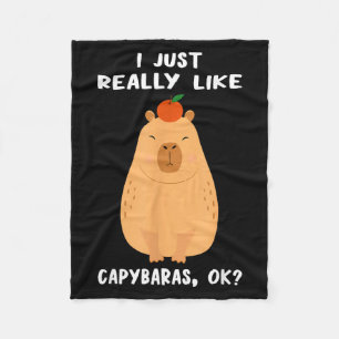 Grappige Capybara Kunst Voor Mannen Vrouwen Kinder Fleece Deken