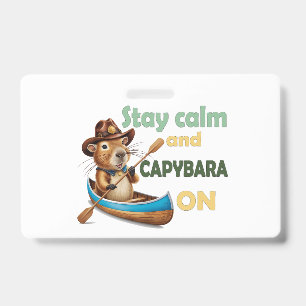 Grappige Capybara liefhebbers cadeau ,schattige Ca Badge