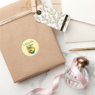 Grappige Capybara liefhebbers cadeau ,schattige Ca Ronde Sticker