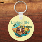 Grappige Capybara liefhebbers cadeau ,schattige Ca Sleutelhanger (Voorkant)