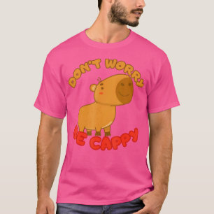 Grappige Capybara Maak je geen zorgen om Cappy Cap T-shirt