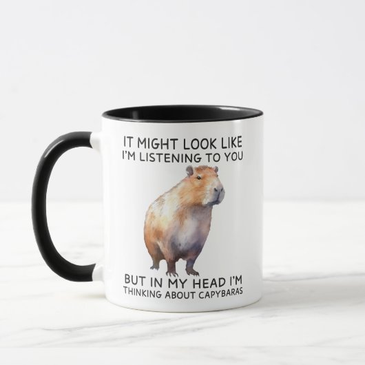 Grappige Capybara Mok (Links)