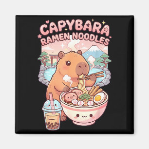 Grappige capybara noedel ramen kawaii capybara die magneet
