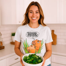 Grappige Capybara "Professionele graseter