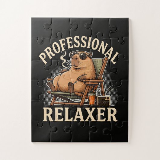 Grappige Capybara Professionele Ontspanner Legpuzzel (Verticaal)