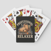 Grappige Capybara Professionele Ontspanner Pokerkaarten (Achterkant)