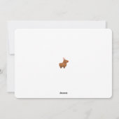 Grappige Capybara rendieren kerst Kaarten (Achterkant)