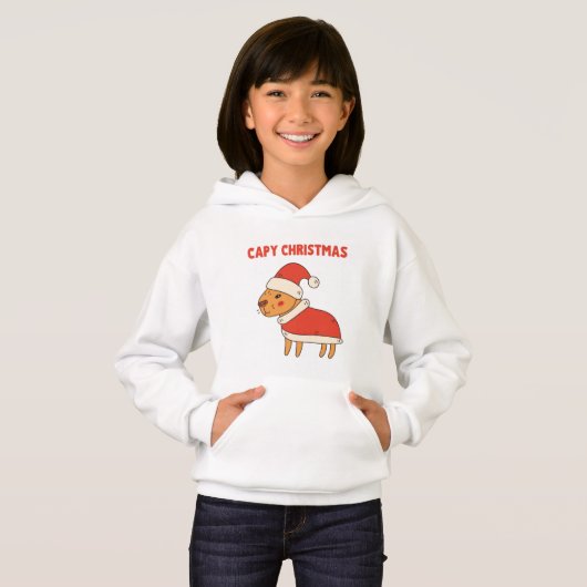 Grappige Capybara Santa Capy Kerstmis (Voorkant volledig)