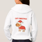 Grappige Capybara Santa Capy Kerstmis (Achterkant)