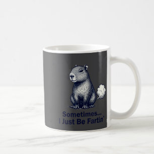 Grappige Capybara Soms Ben Ik Eenvoudig Weg Schete Koffiemok