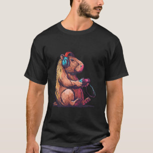 Grappige Capybara spelen van videogames, Capybara T-shirt
