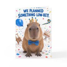 Grappige Capybara Verjaardagskaart | Fisheye Dier