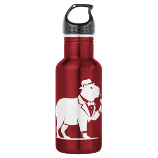 Grappige Capybara Wijn Glas Minimalistische Modern Waterfles