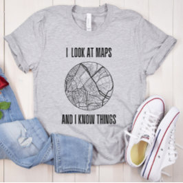 Grappige cartograaf | Kaart maken | Geografie woor T-shirt