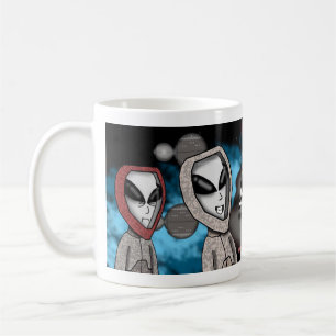 Grappige Cartoon Alien Mok Schattige Sci-Fi