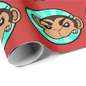 GRAPPIGE CARTOON ANGRY MONKEY INPAKPAPIER (Rol Hoek)