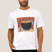 Grappige Cartoon BBQ Grill met Tangen en Spiesjes T-shirt