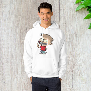 Grappige Cartoon Boy met Braces Smile Hoodie