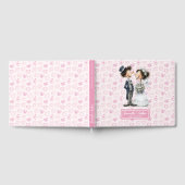 Grappige Cartoon bruid en bruidegom gastenboek (Volledig)