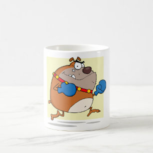 Grappige Cartoon Bulldog Boxer Dog Koffiemok
