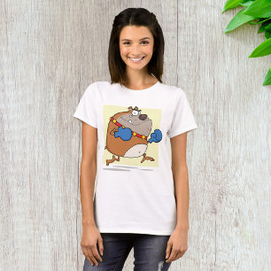 Grappige Cartoon Bulldog Boxer Hond T-shirt
