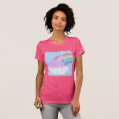 Grappige Cartoon Chubby Eenhoorn T-shirt (Voorkant volledig)