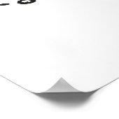 Grappige Cartoon Cowboy Bandit Robber Poster (Hoek)