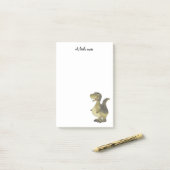 grappige cartoon dinosaur post-it® notes (Op bureau)