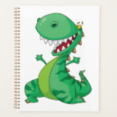 Grappige Cartoon Dinosaurus Roaring T-Rex Planner (Voorkant)