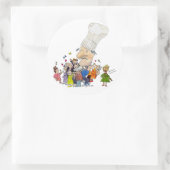 Grappige Cartoon Franse chef-kok Stickers / zegels (Tas)