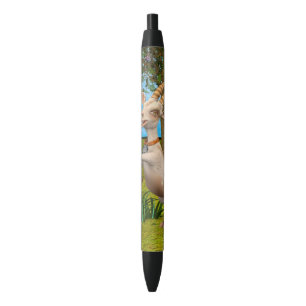 Grappige Cartoon Geit Tuin Dier Kunst Zwarte Inkt Pen