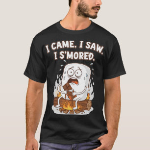 Grappige Cartoon Ik Kwam Ik Zag Ik Verbrandde T-shirt