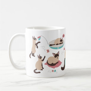 Grappige cartoon katten koffiemok