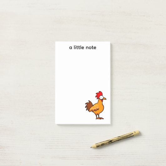 Grappige Cartoon Kip Illustratie Post-it® Notes (Op bureau)