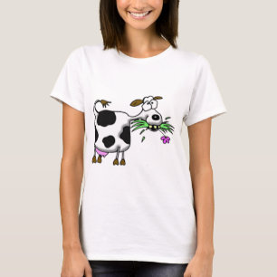 Grappige cartoon koe cadeaus en accessoires gekke t-shirt